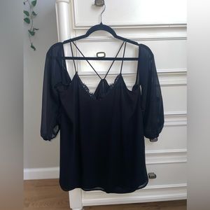 Express Black Blouse in Medium